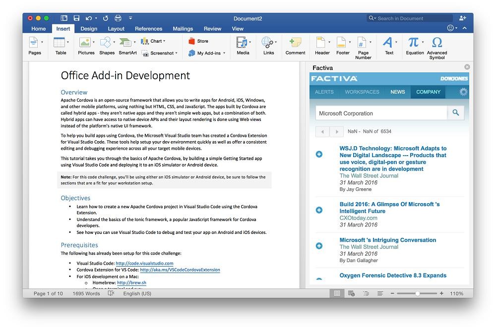 outlook addins for mac 2016